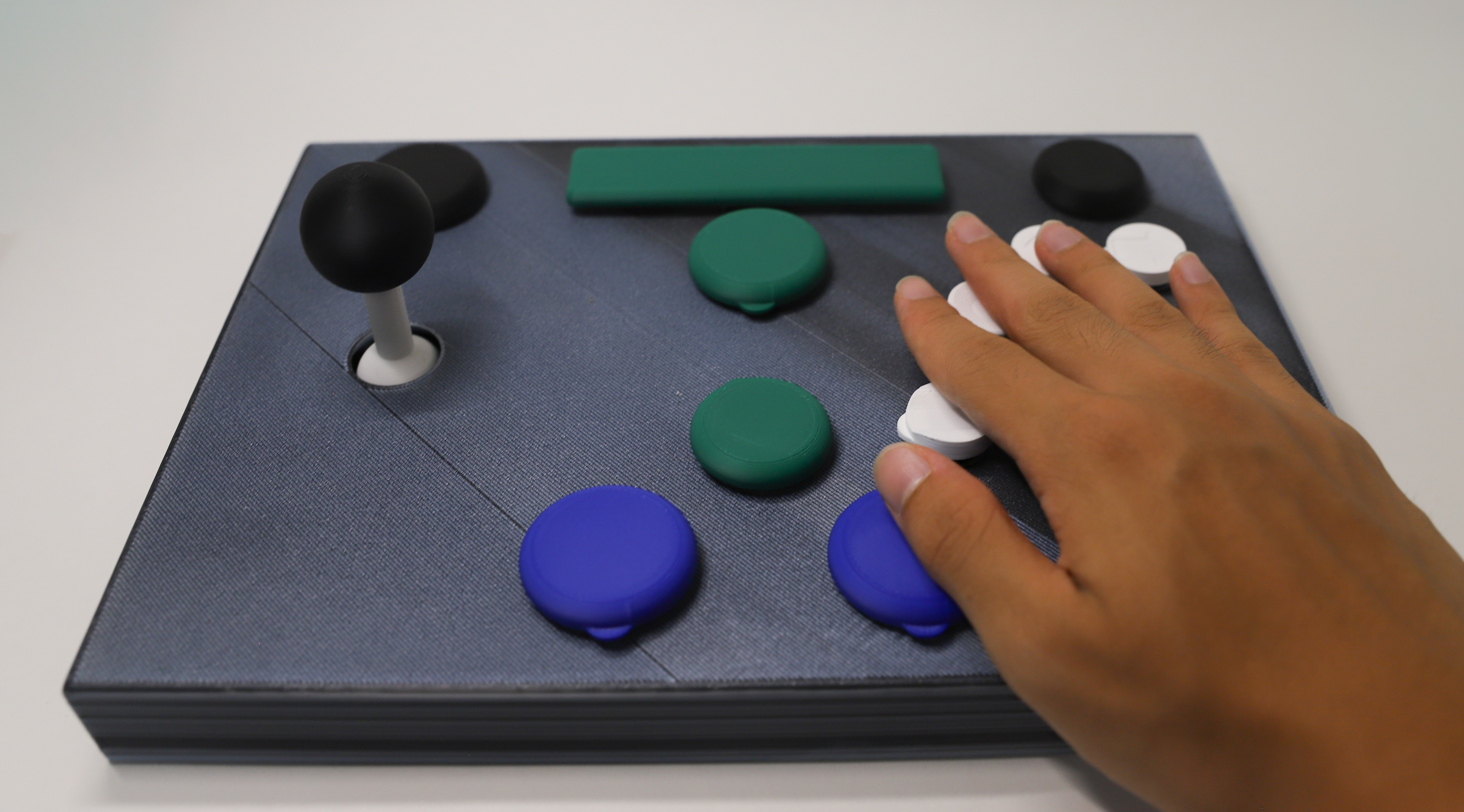 Controller close-up in use